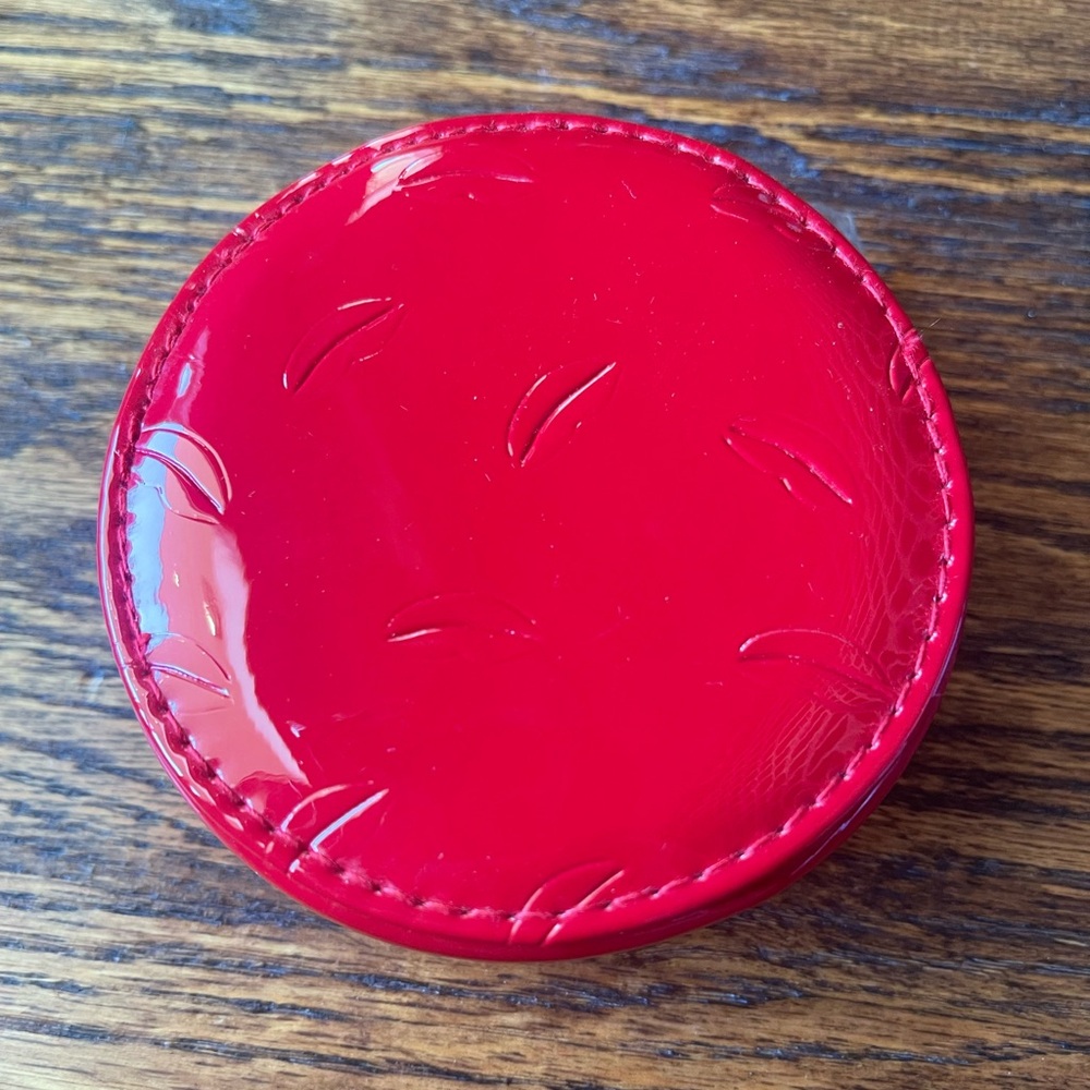 YSL Red Patent Leather Case with zipper